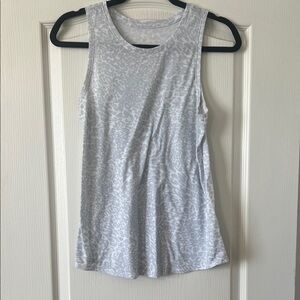 Old Navy Light Gray Animal Print Tank Top